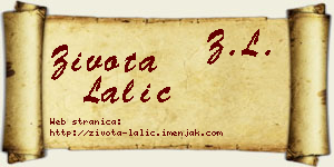Života Lalić vizit kartica